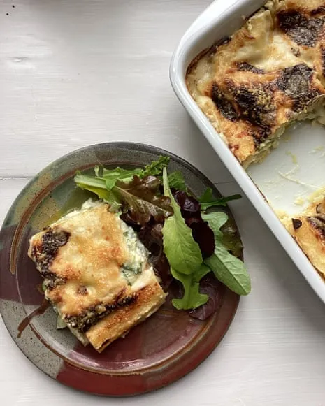 A Classic Creation for Lasagna with Summer Squash and A Trio of Cheeses